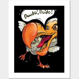 dodo bird illustration Posters and Art